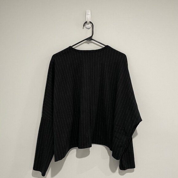 Zara Women Collection Grey Strip Top and Pants Set - Picture 7 of 16